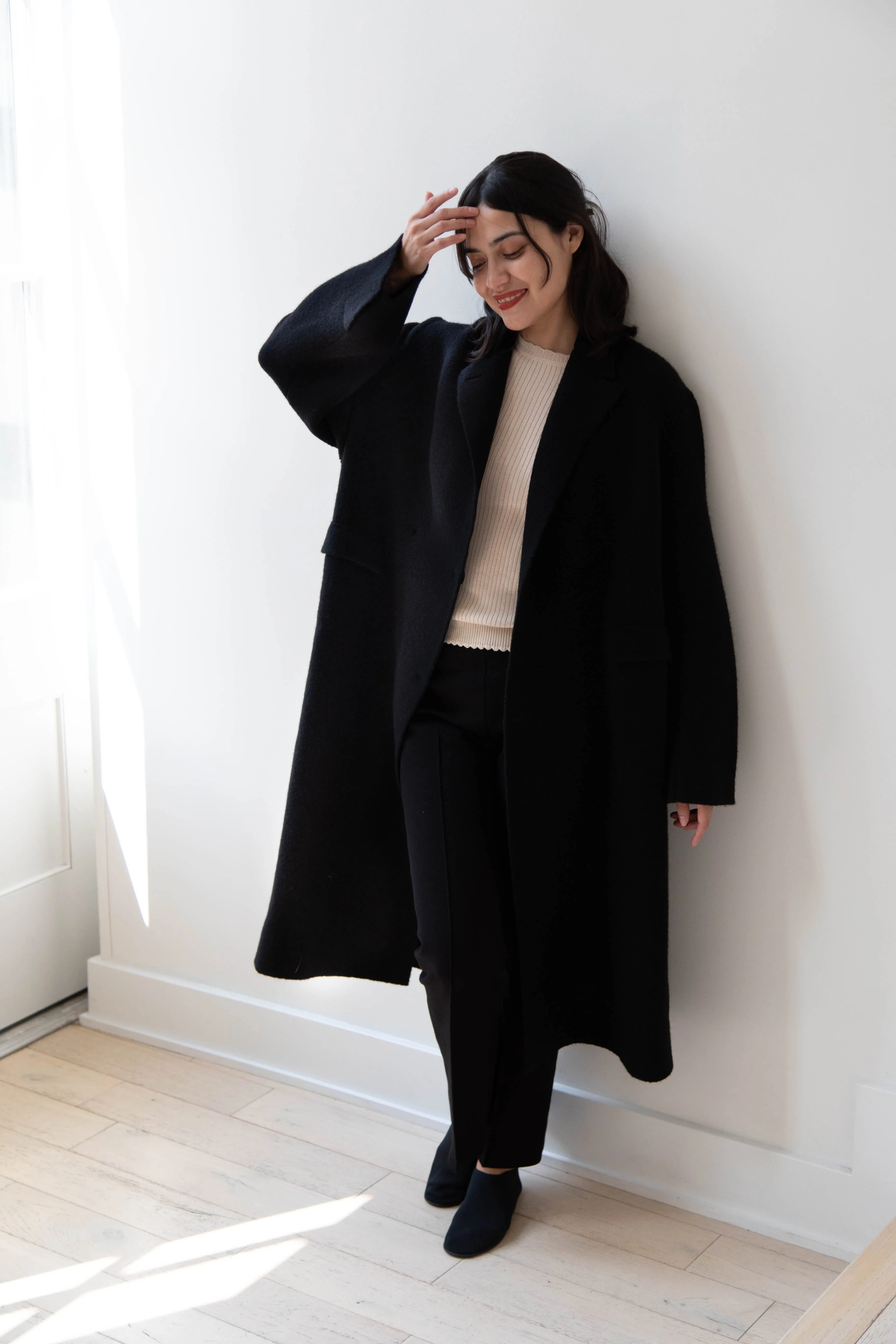 Boboutic | Double Outerwear Coat in Black