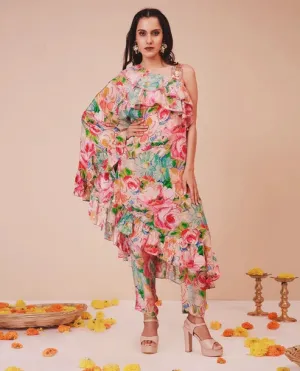 Bold Floral Frill Set