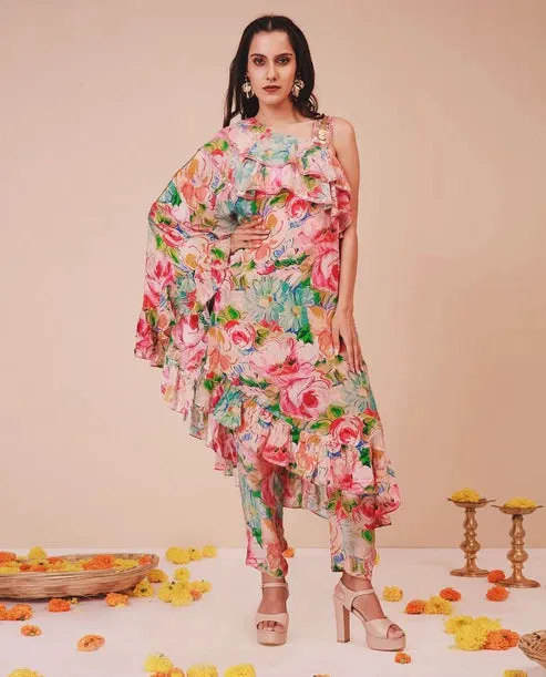 Bold Floral Frill Set