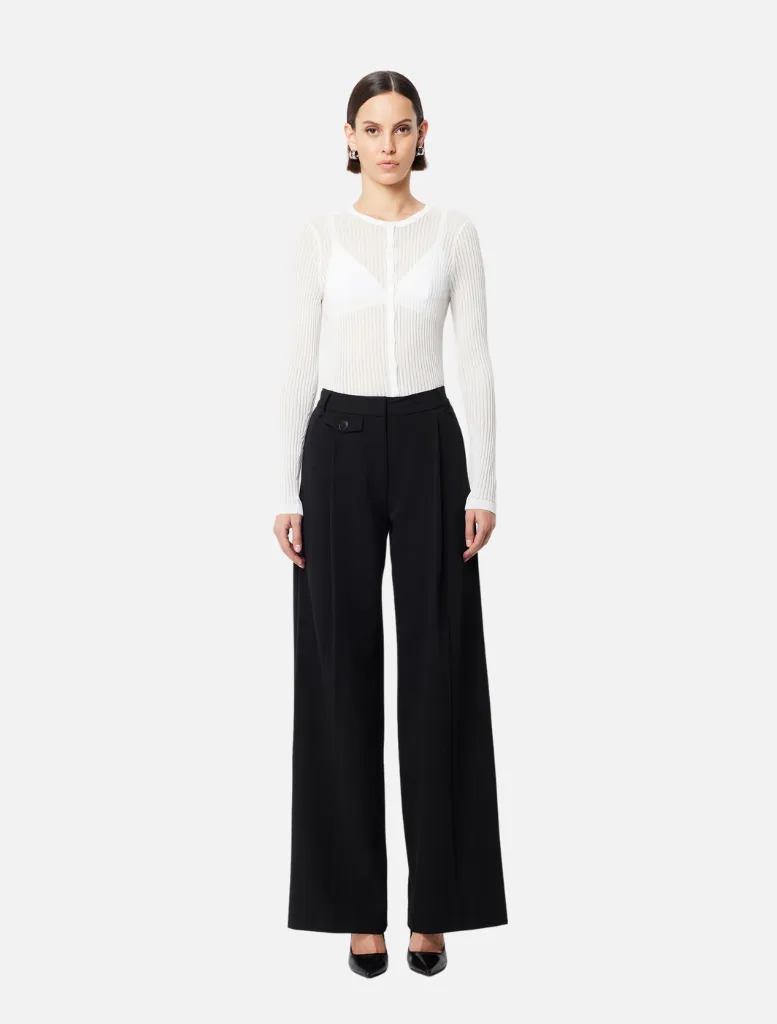Boston Wide Leg Pant - Black