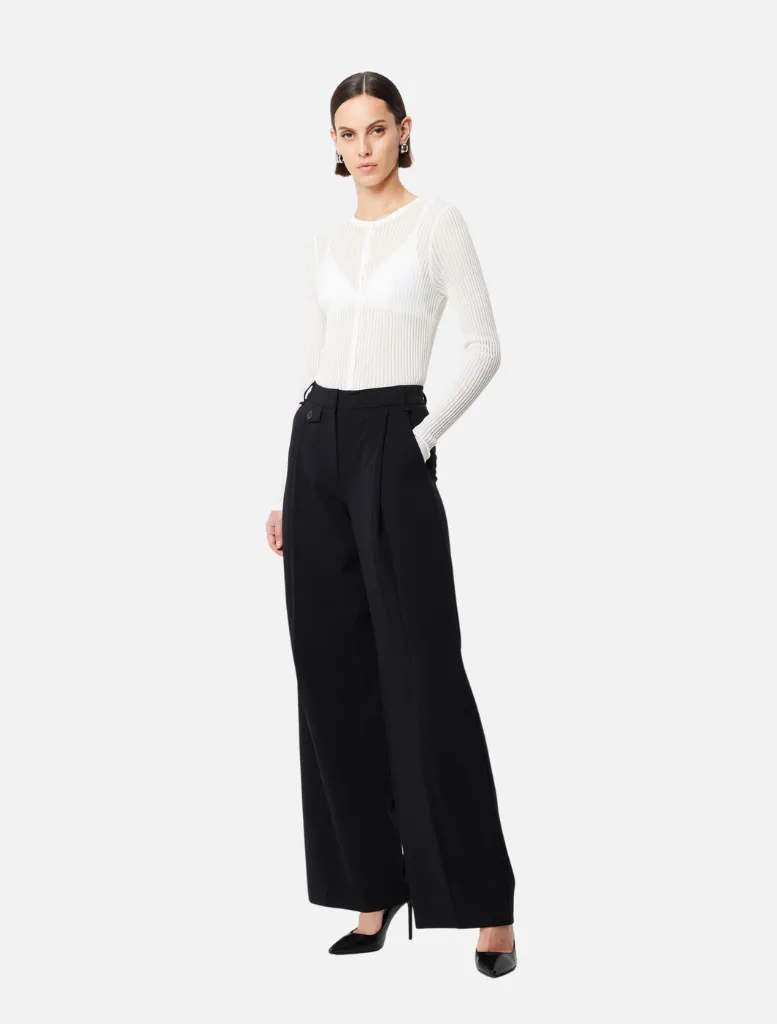 Boston Wide Leg Pant - Black