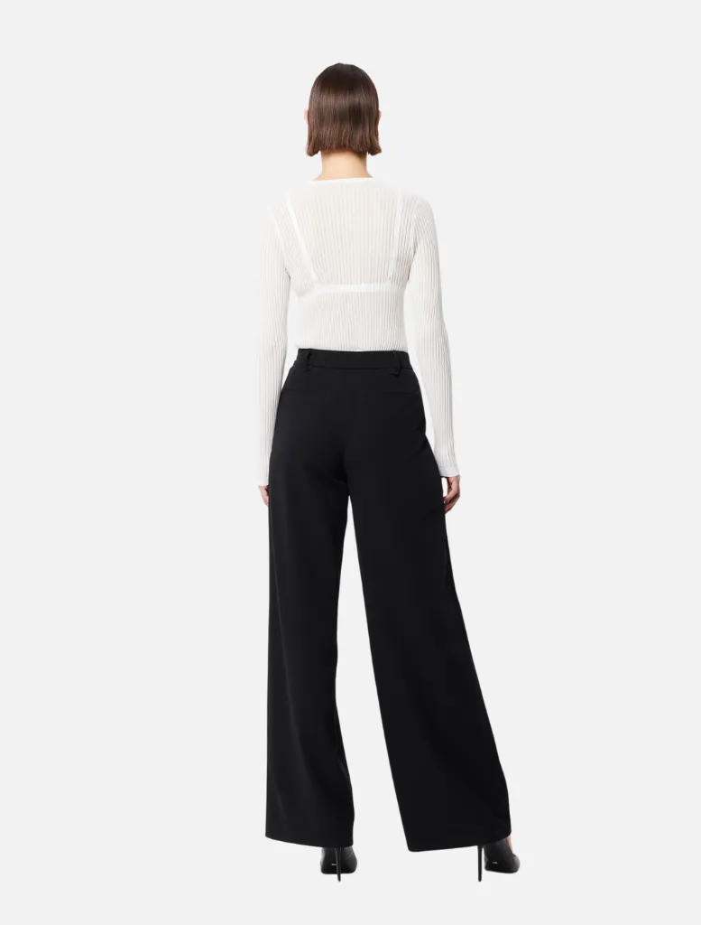 Boston Wide Leg Pant - Black
