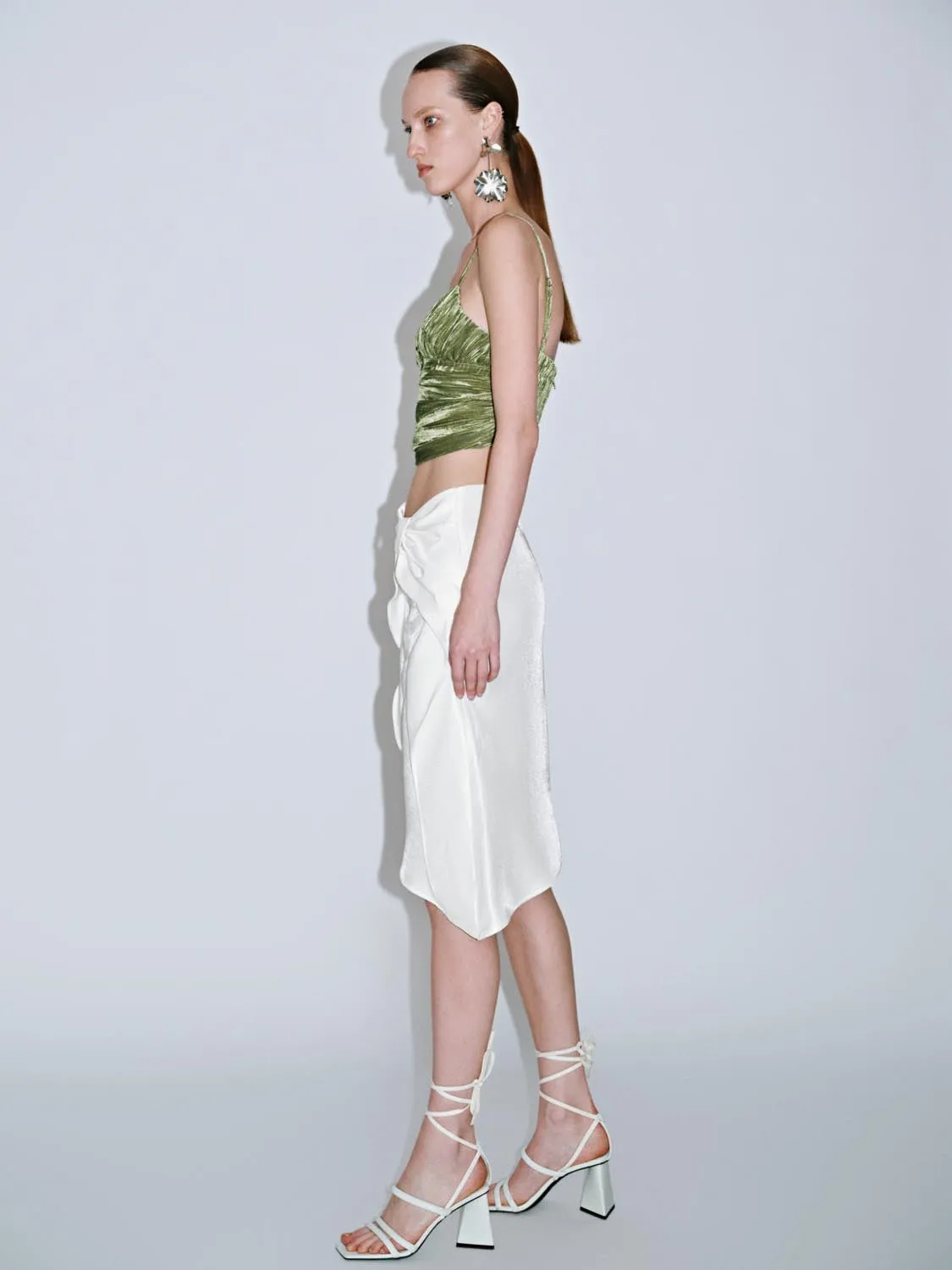 Bow Decor Straight Skirts