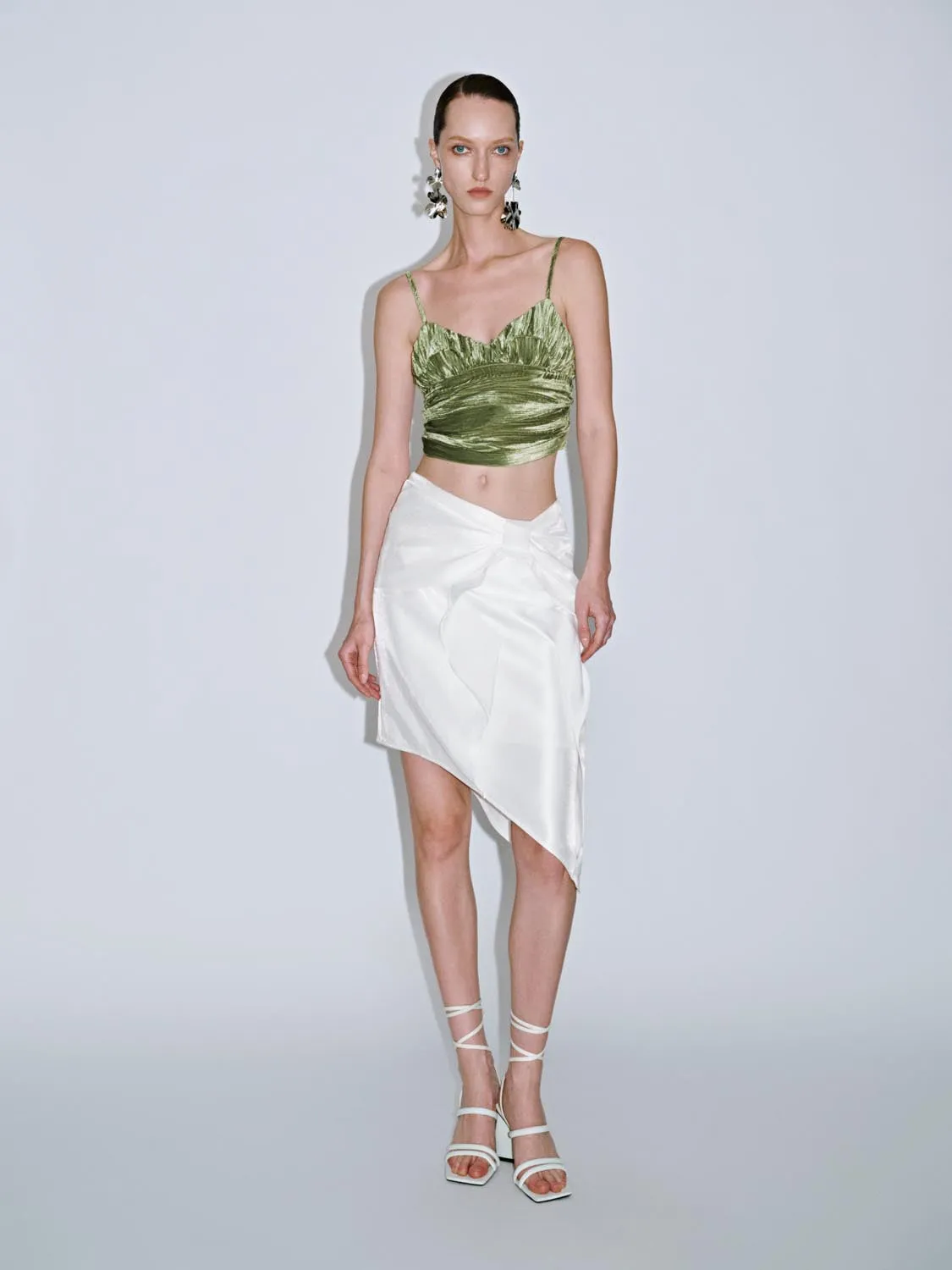 Bow Decor Straight Skirts