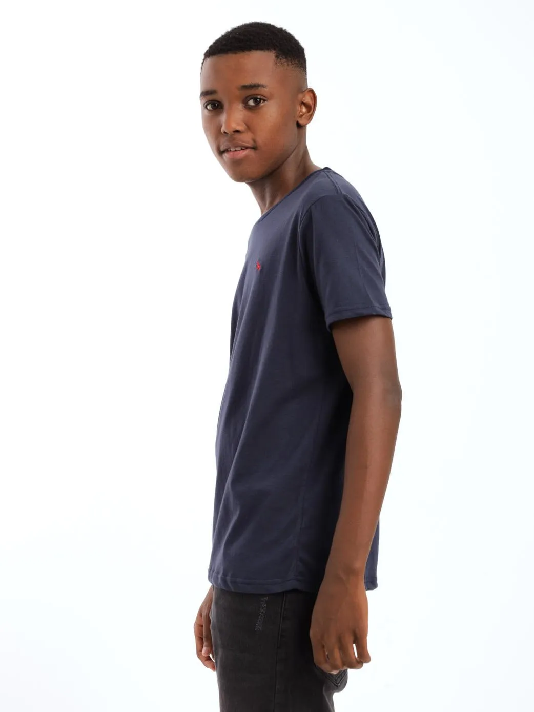 Boys Basic Tee - Navy