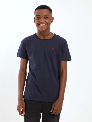 Boys Basic Tee - Navy