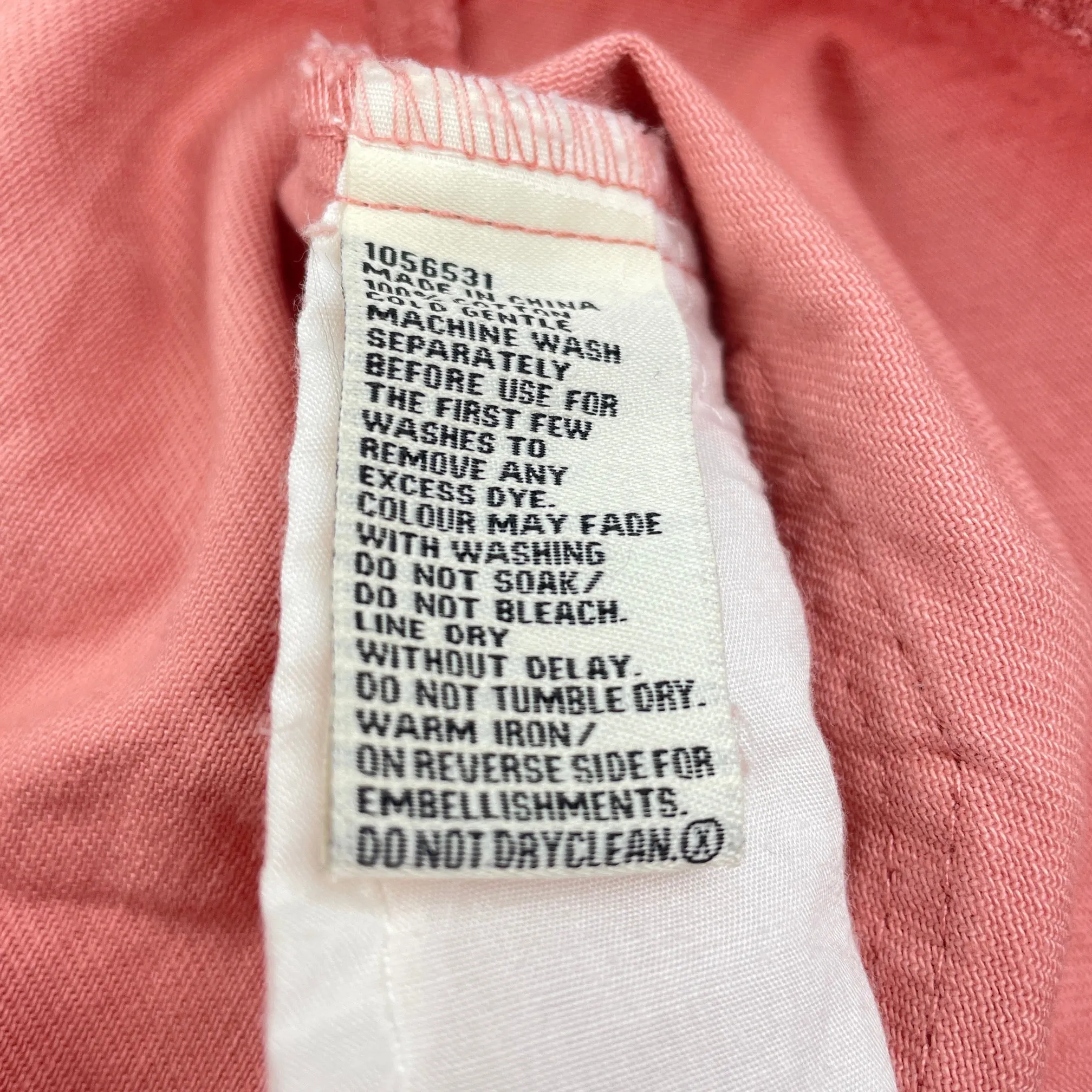 Breakers pink denim overalls dress / pinafore, size 4, Pre-loved