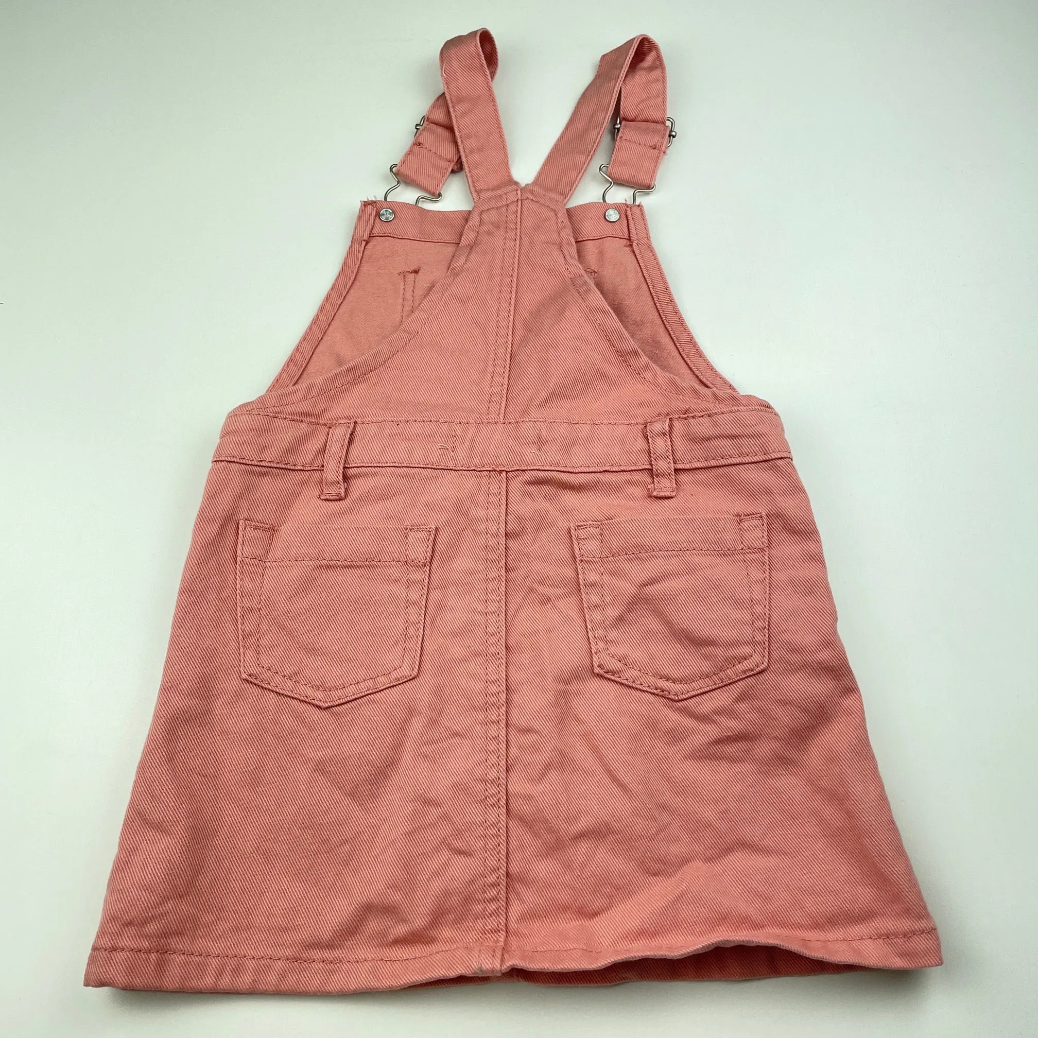 Breakers pink denim overalls dress / pinafore, size 4, Pre-loved