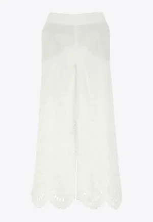 Broderie Anglaise Culotte Pants