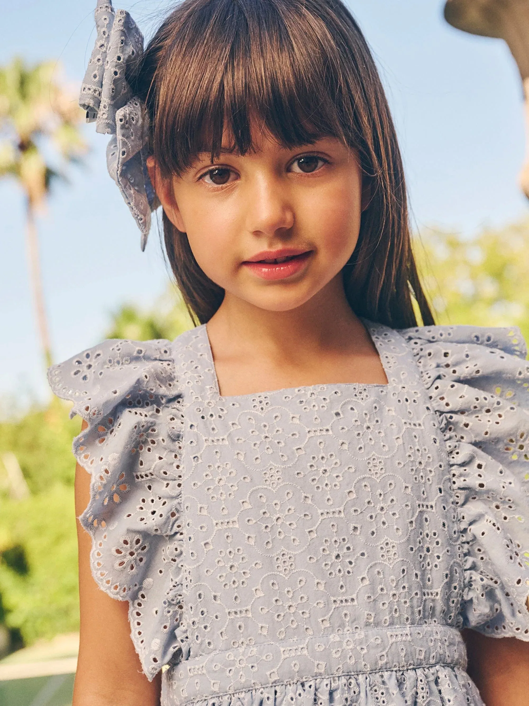 BRODERIE RUFFLE DRESS | Huxbaby