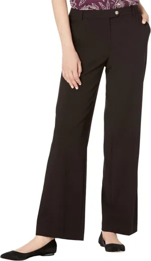 Calvin Klein Womens Straight Pants with Tab Waist M2GK7260 Black 4