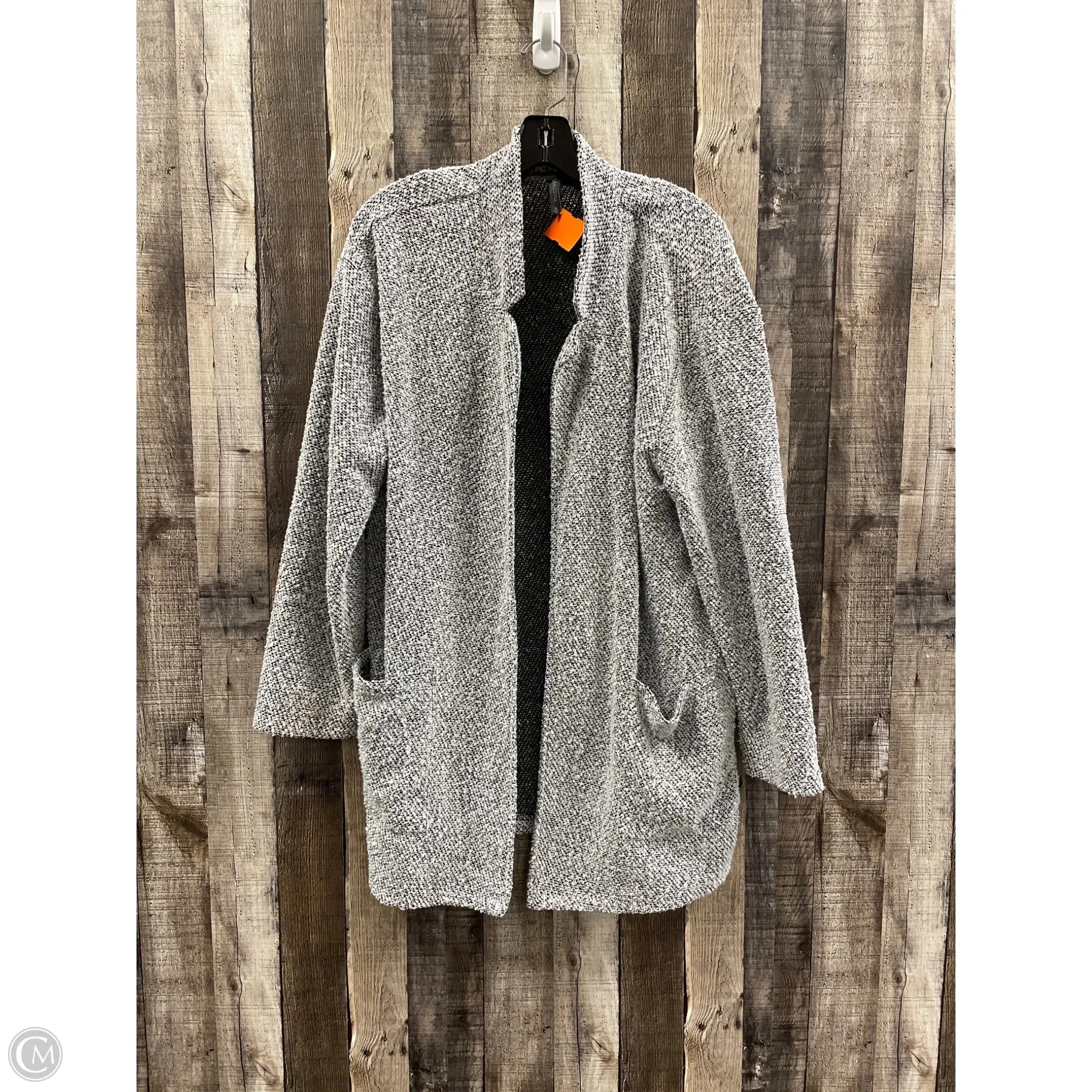 Cardigan By Massini In Black & White, Size: Xl