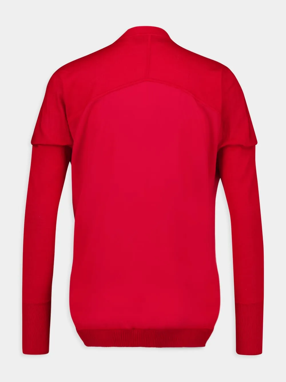 Cashmere Wrap Red Cardigan