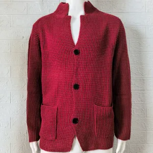 Casual Stand Collar Plus Sizes Knitted Cardigan Sweaters for Men