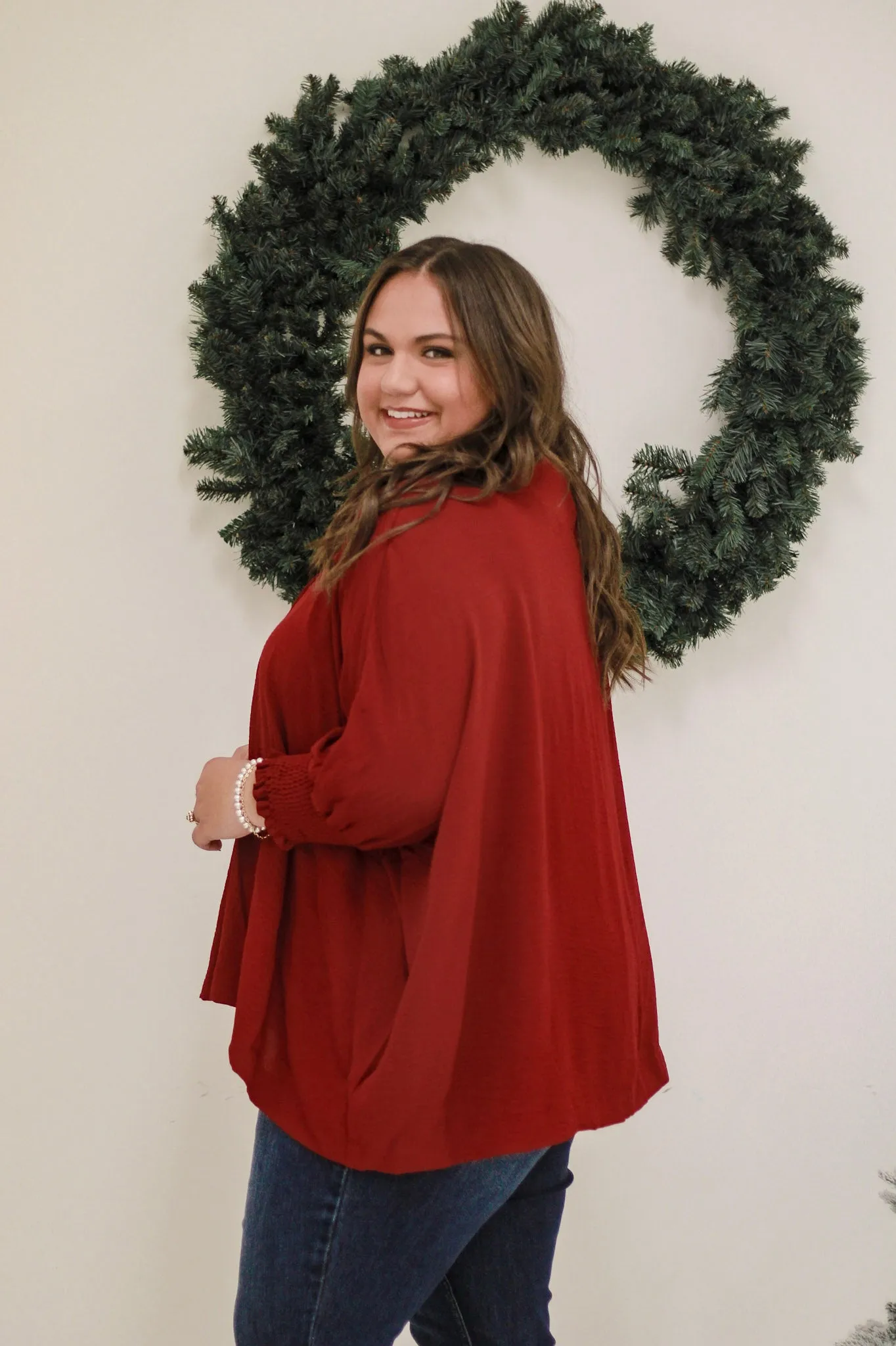 Christmas Bombshell Red Top