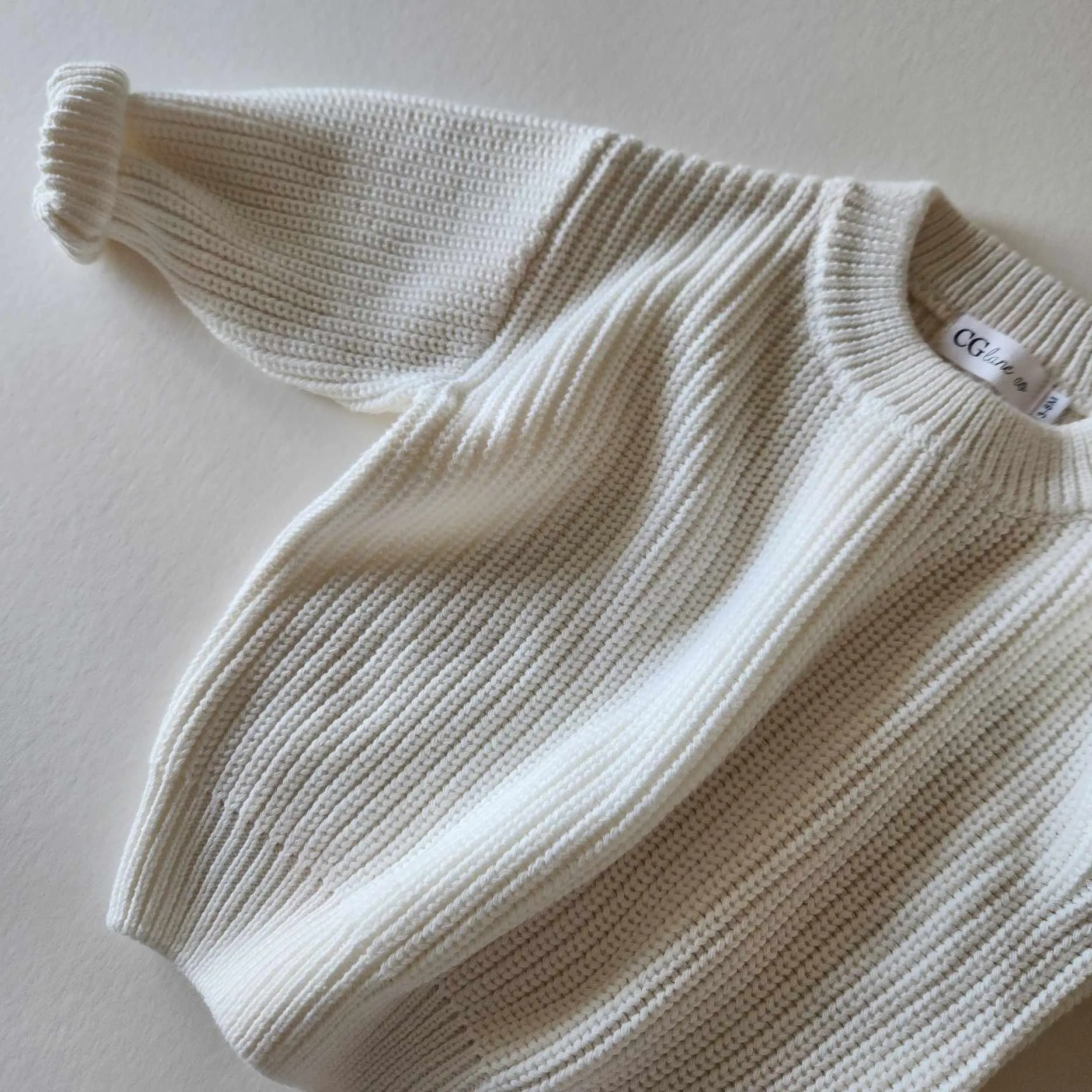 CHUNKY KNIT SWEATER - MARSHMALLOW