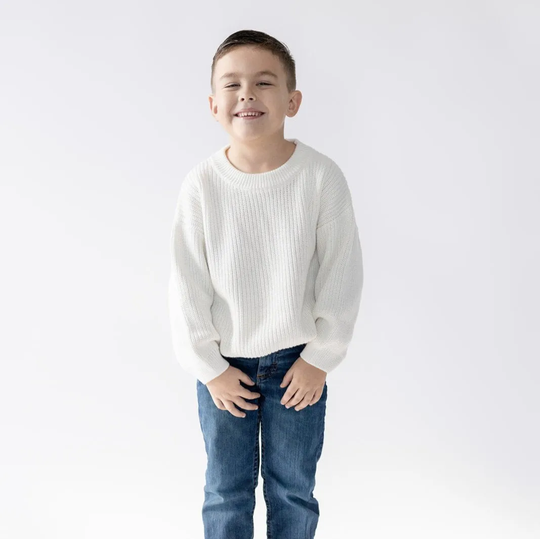 CHUNKY KNIT SWEATER - MARSHMALLOW