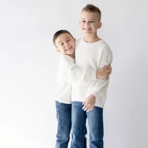 CHUNKY KNIT SWEATER - MARSHMALLOW