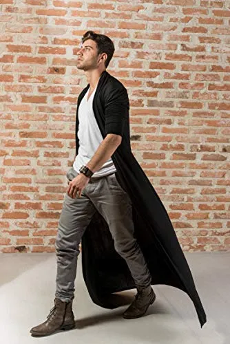 COOFANDY Men's Ruffle Cardigan