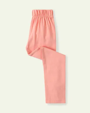 Coral Solid Tights
