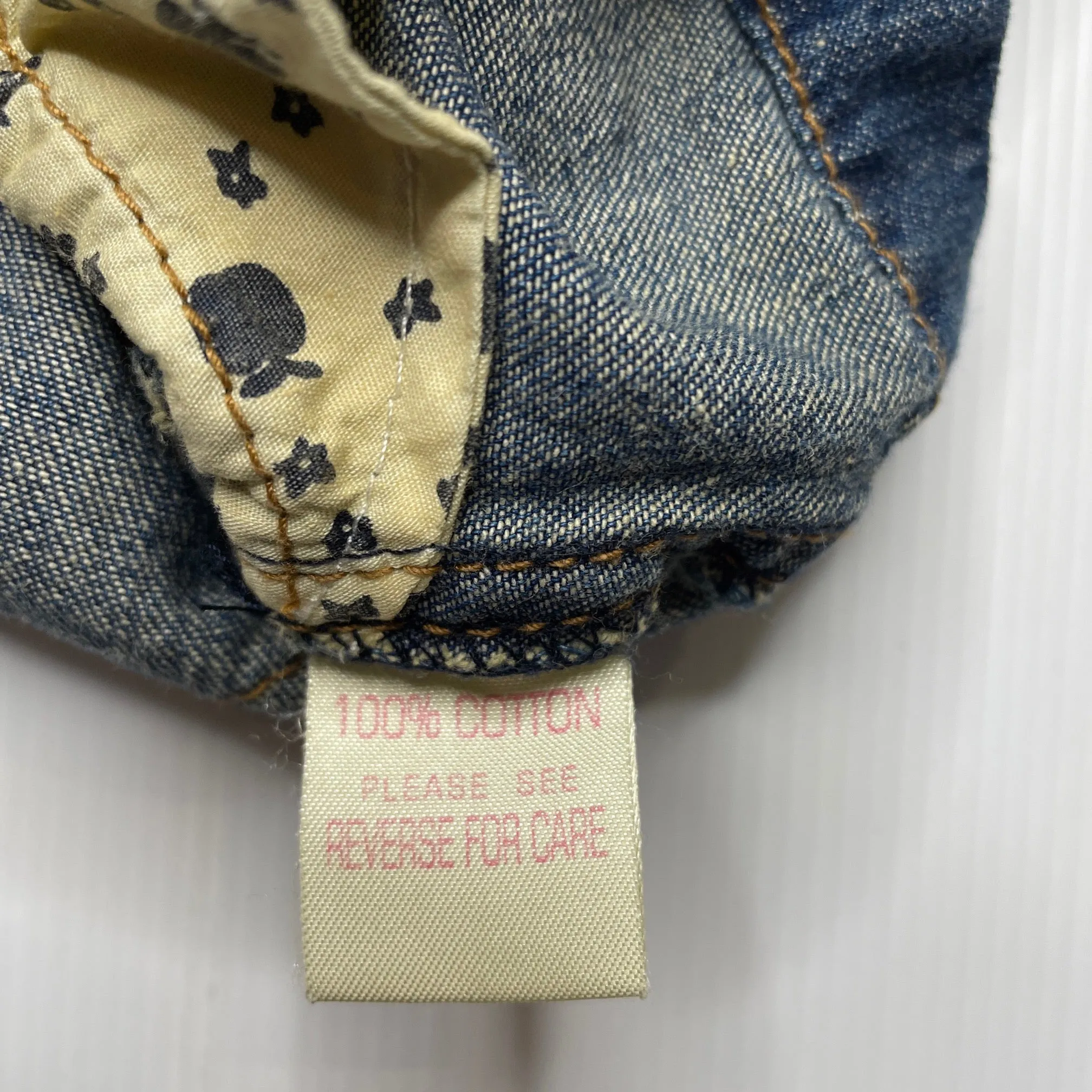 Cotton On denim overalls dress / pinafore, size 0, Pre-loved