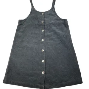Cotton On grey corduroy cotton overalls dress / pinafore, size 9-10, Pre-loved
