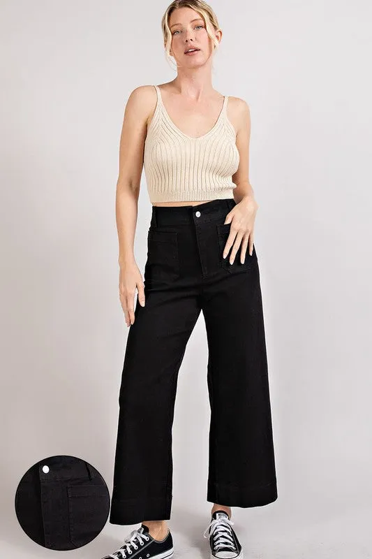 Coveted Favorite Curvy Soft Wash Wide Leg Pants