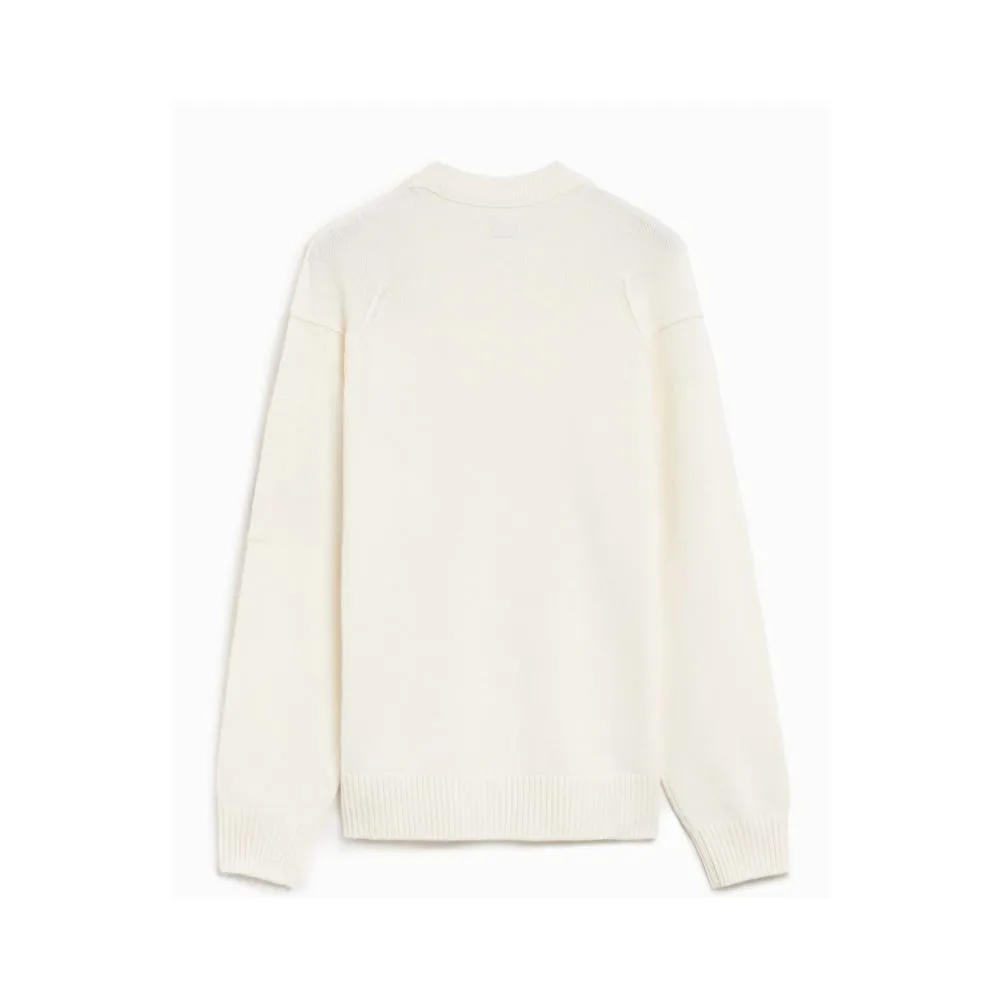 C.P. Company White Wool Sweater