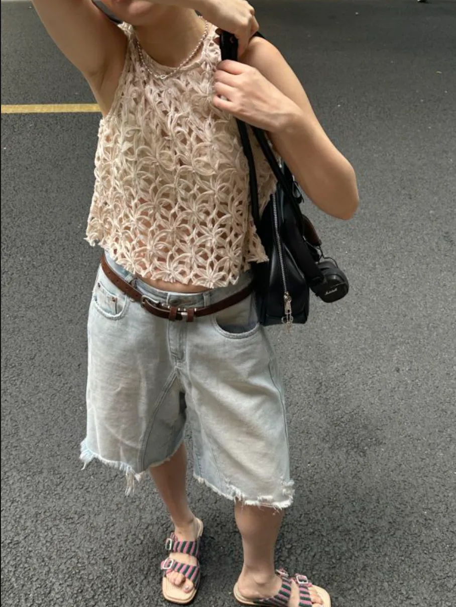 Crochet Knit Top