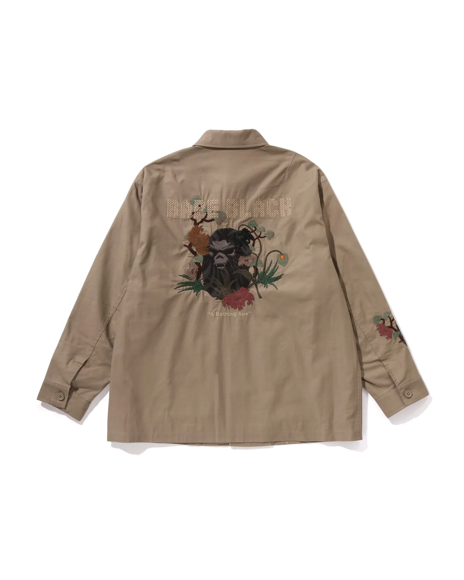 Cross Stitched Army Shirt