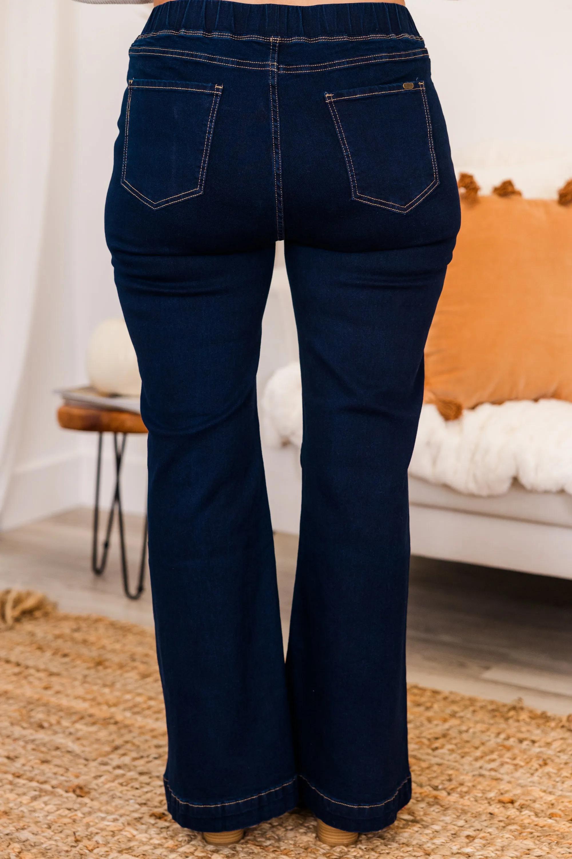 Dare To Flare Jeans, Super Dark Wash