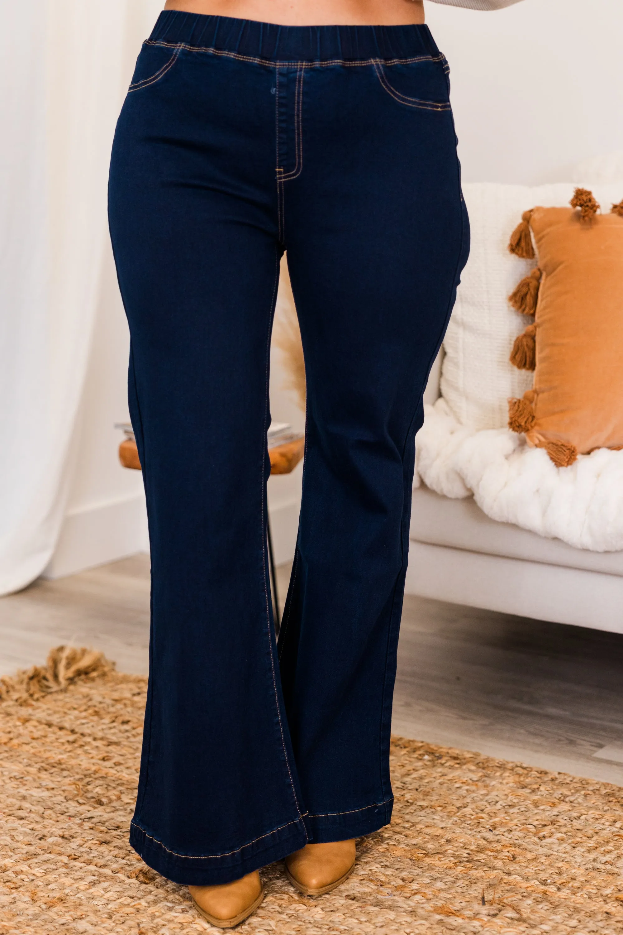 Dare To Flare Jeans, Super Dark Wash