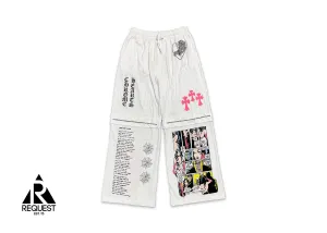 Deadly Doll Flared Sweatpants "White"