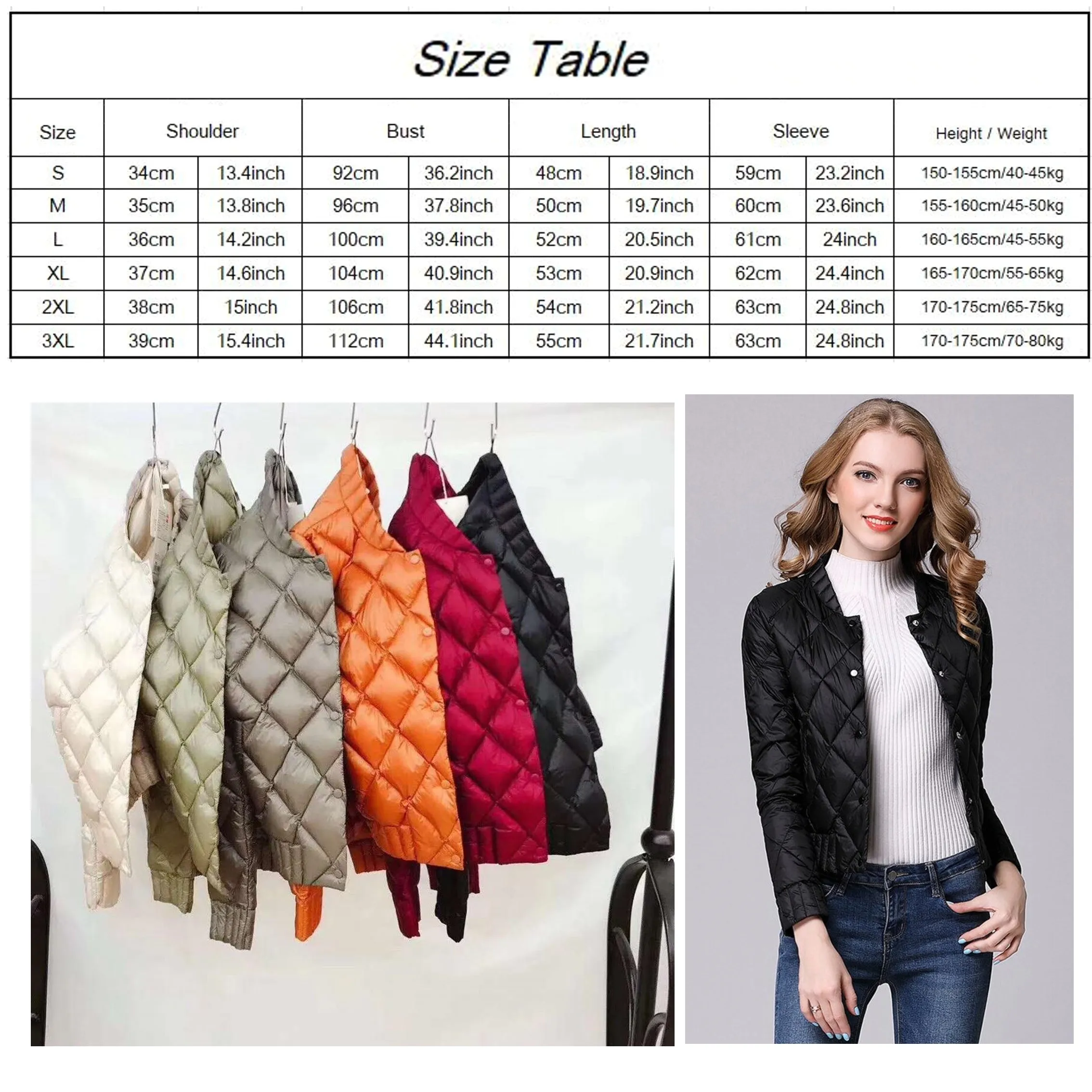 Down Coats Women Lightweight Diamond Lattice Parkas