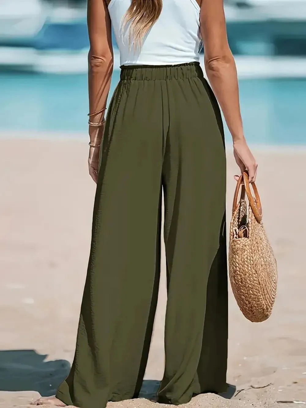 Drawsrting Wide leg Pants