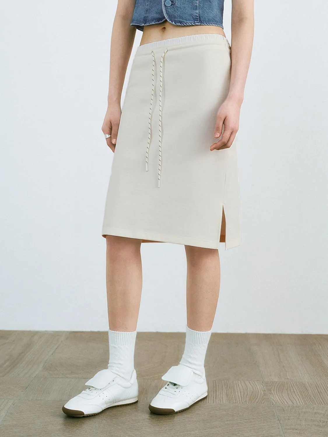 Drawstring Straight Skirts