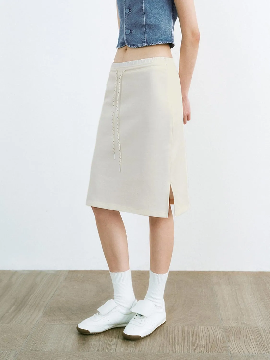 Drawstring Straight Skirts