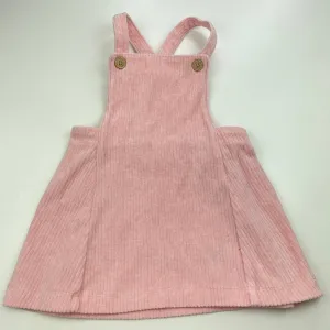 Dymples velour corduroy overalls dress / pinafore, size 1, Pre-loved