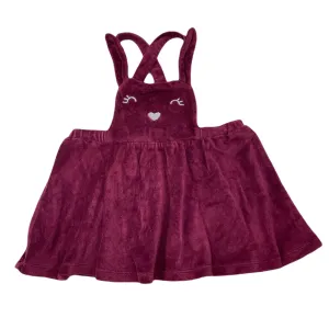 Dymples velour overalls dress / pinafore, size 1, Pre-loved
