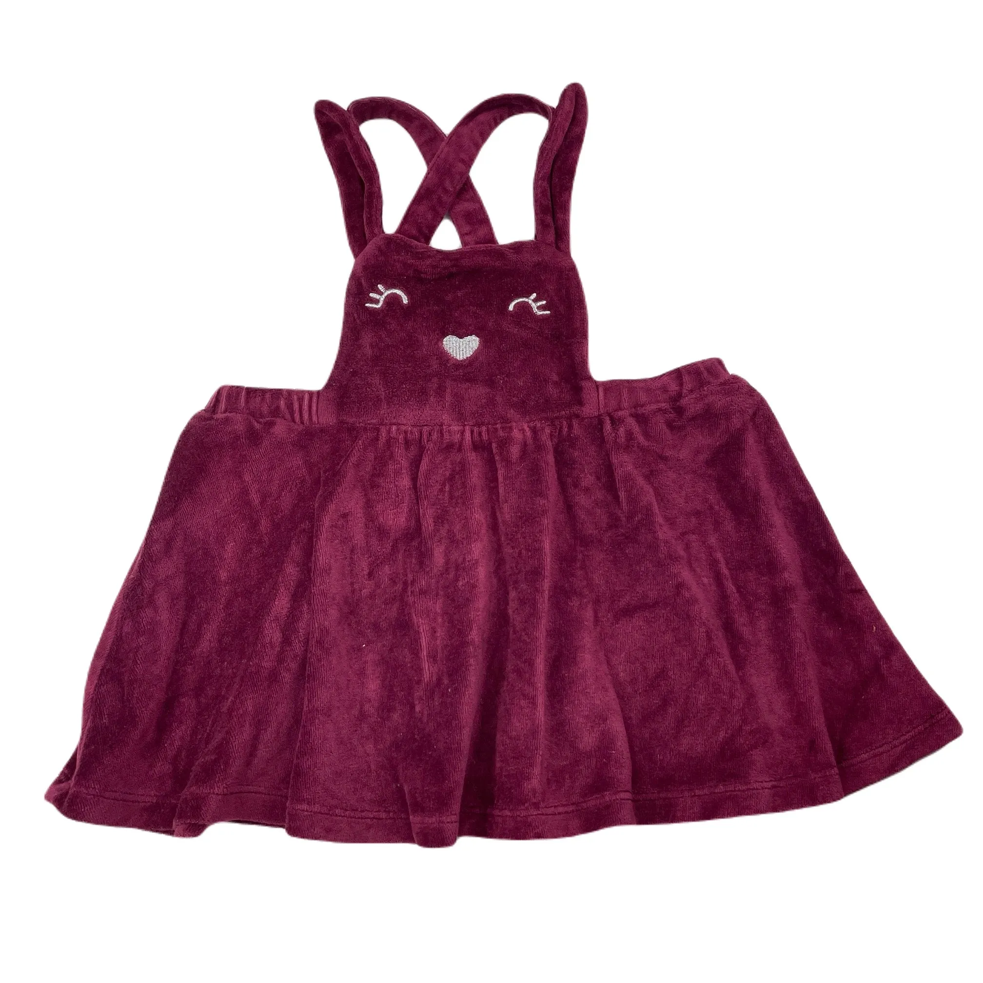 Dymples velour overalls dress / pinafore, size 1, Pre-loved