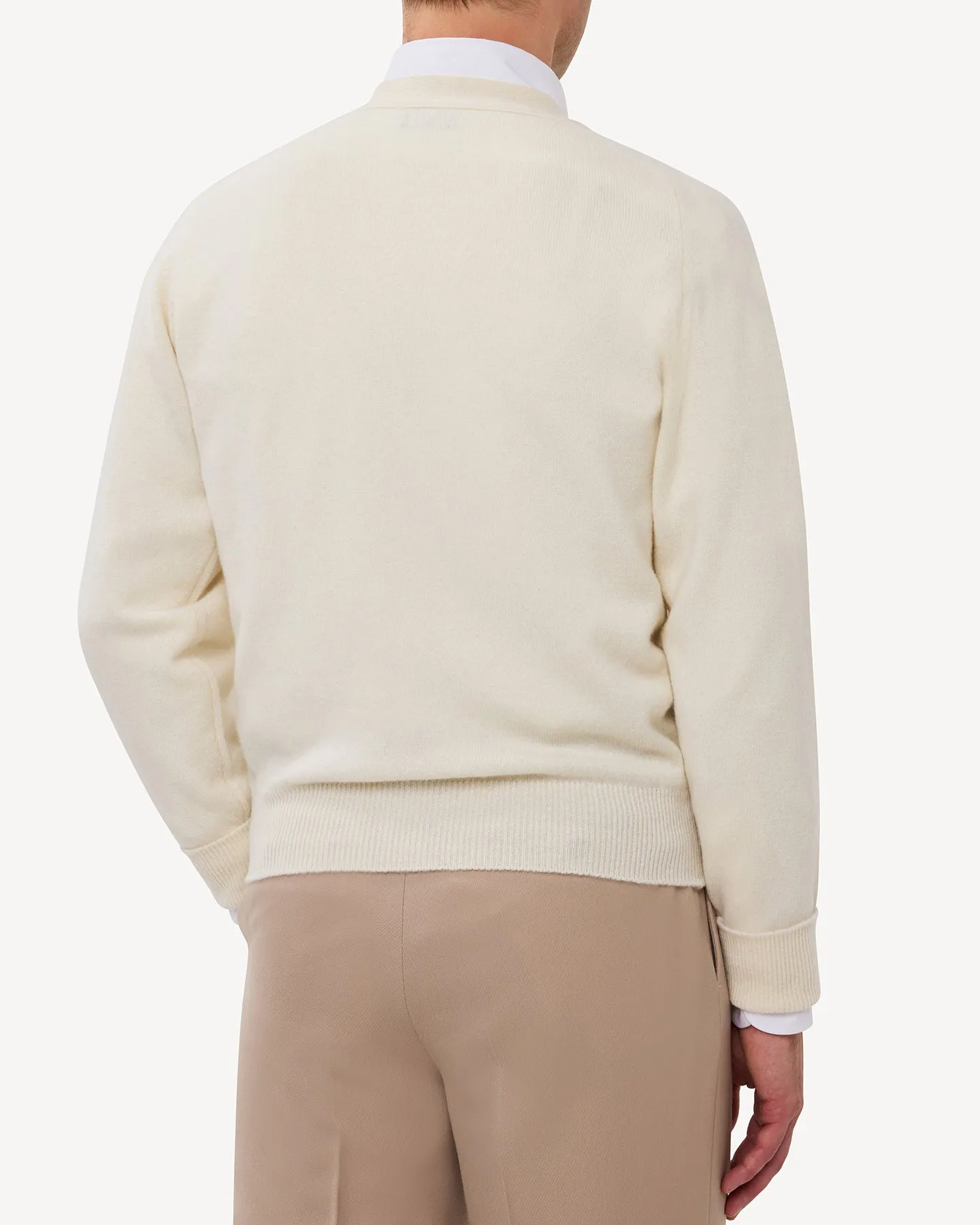 Ecru Lambswool Cardigan