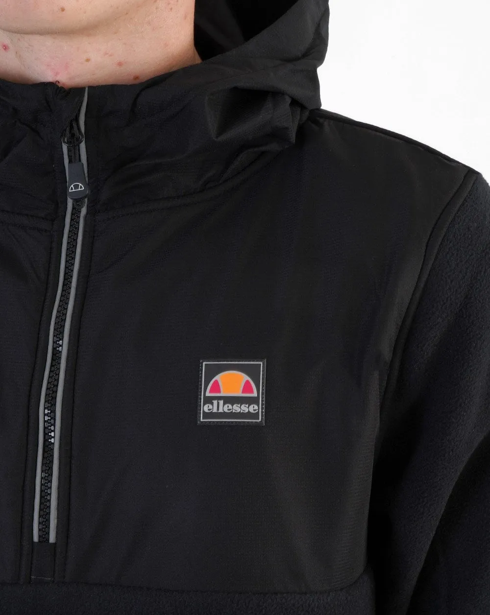 Ellesse Venaro Overhead Fleece Jacket Black