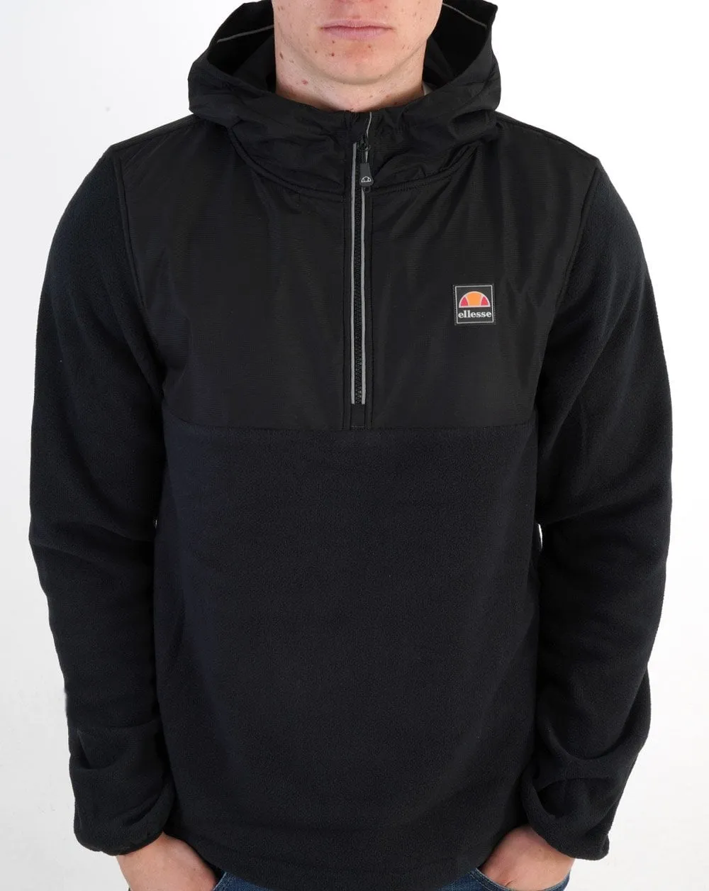 Ellesse Venaro Overhead Fleece Jacket Black