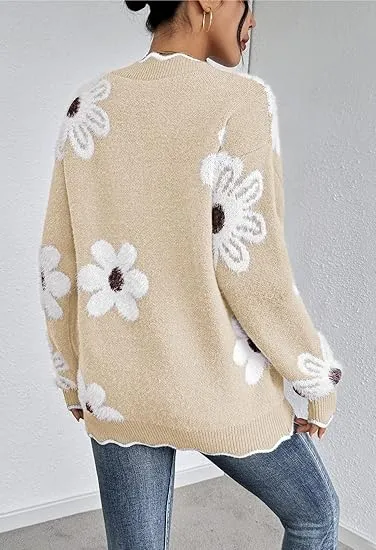Erin™ | Unique V-Neck Loose Fit Sweater