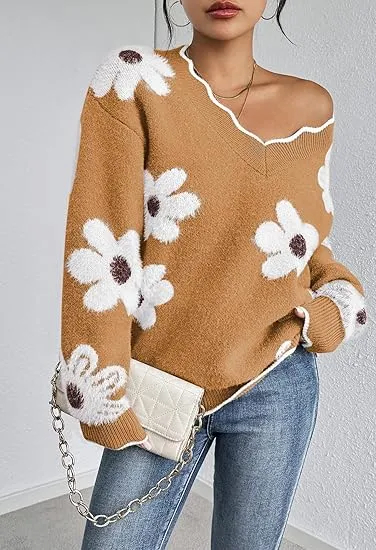 Erin™ | Unique V-Neck Loose Fit Sweater