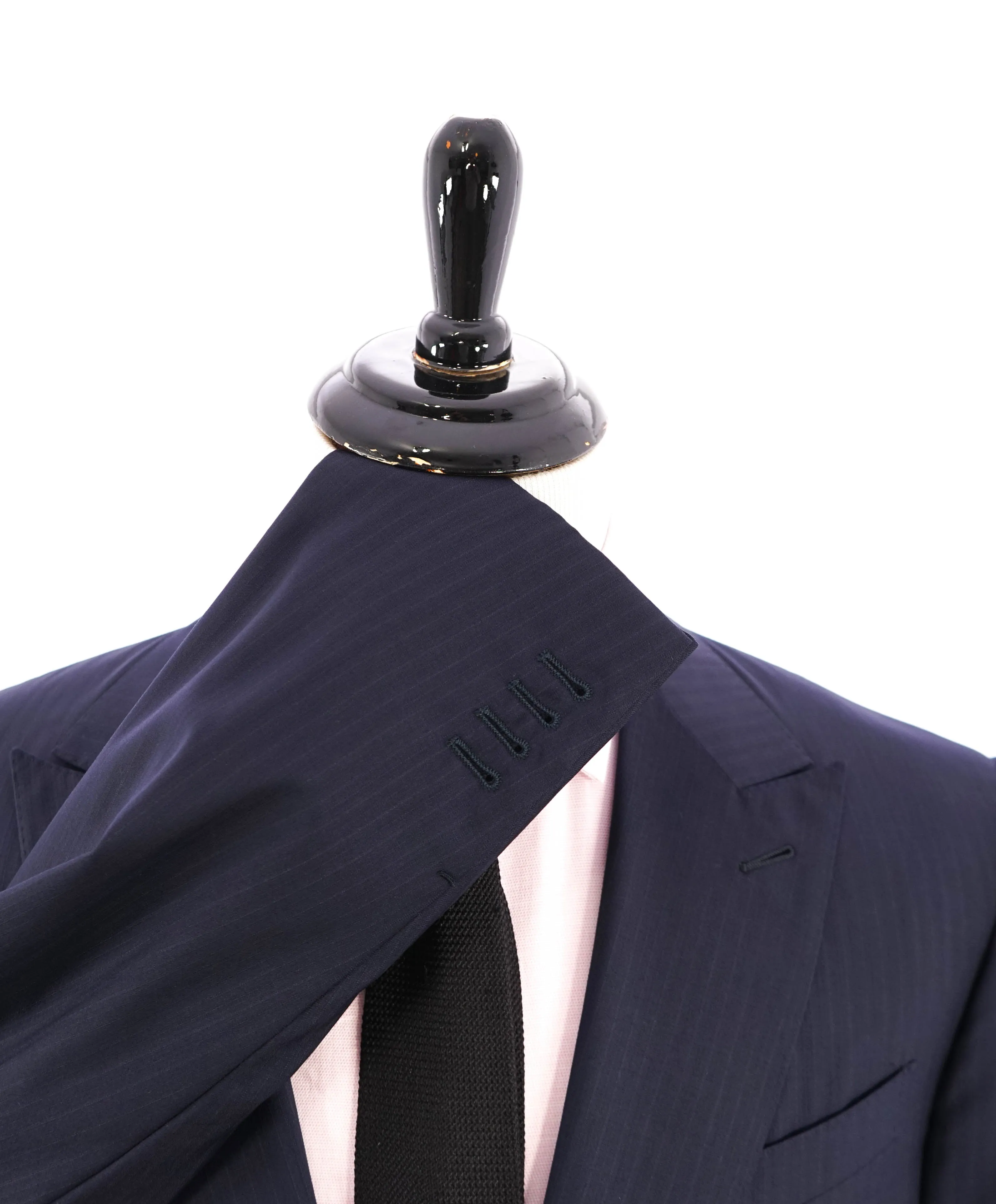 ERMENEGILDO ZEGNA -“ACHILLFARM" SILK Blend BLUE Tonal Textured Suit - 48R