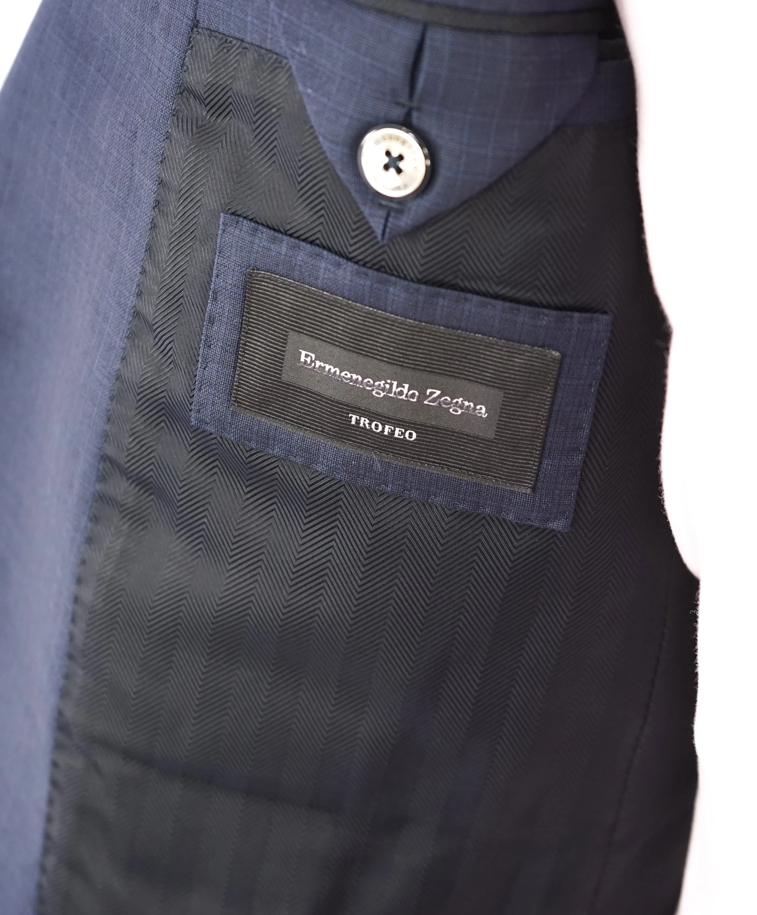 ERMENEGILDO ZEGNA - "TROFEO / MANHATTAN" Blue Check Premium Suit - 40R