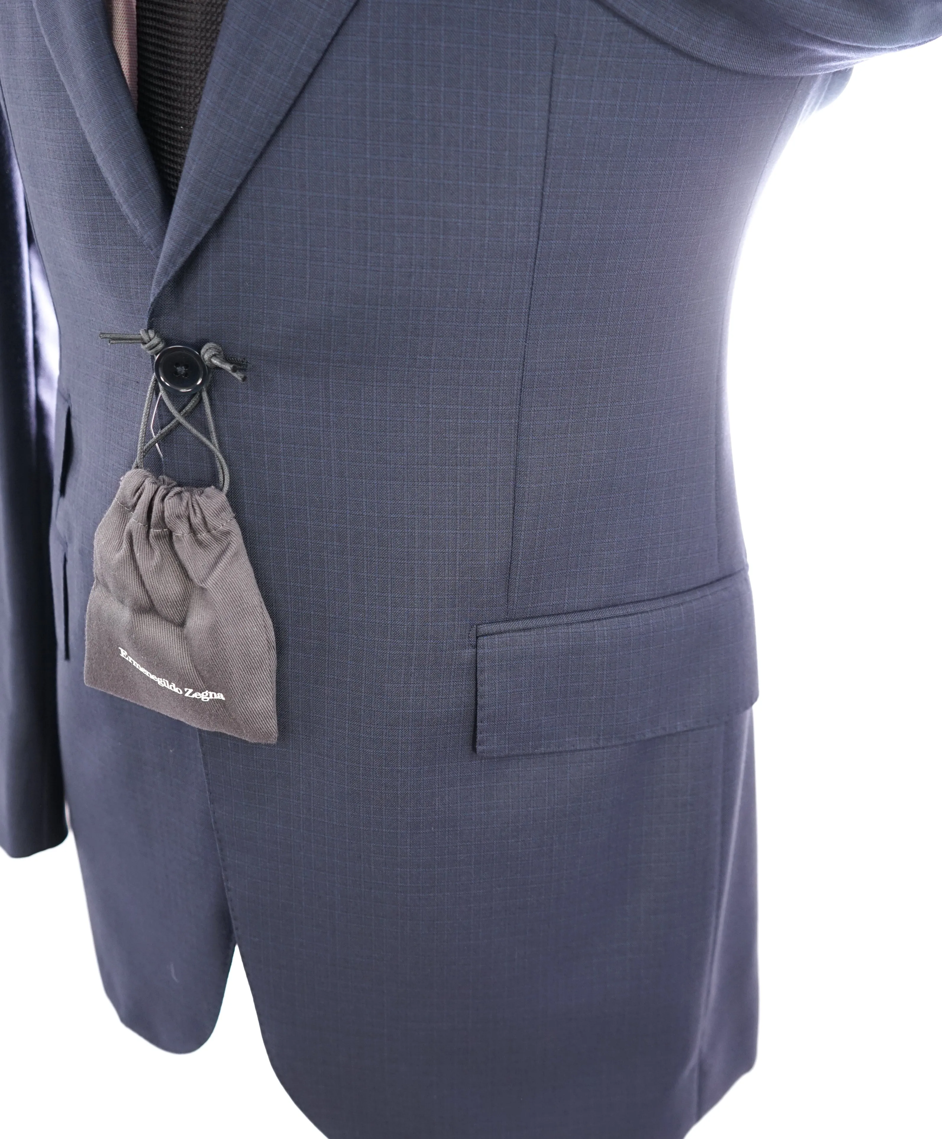ERMENEGILDO ZEGNA - "TROFEO / MANHATTAN" Blue Check Premium Suit - 40R