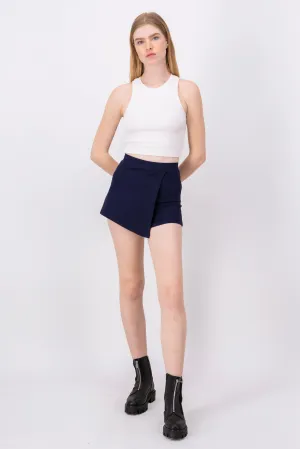 Falda Short Liso Asimétrico