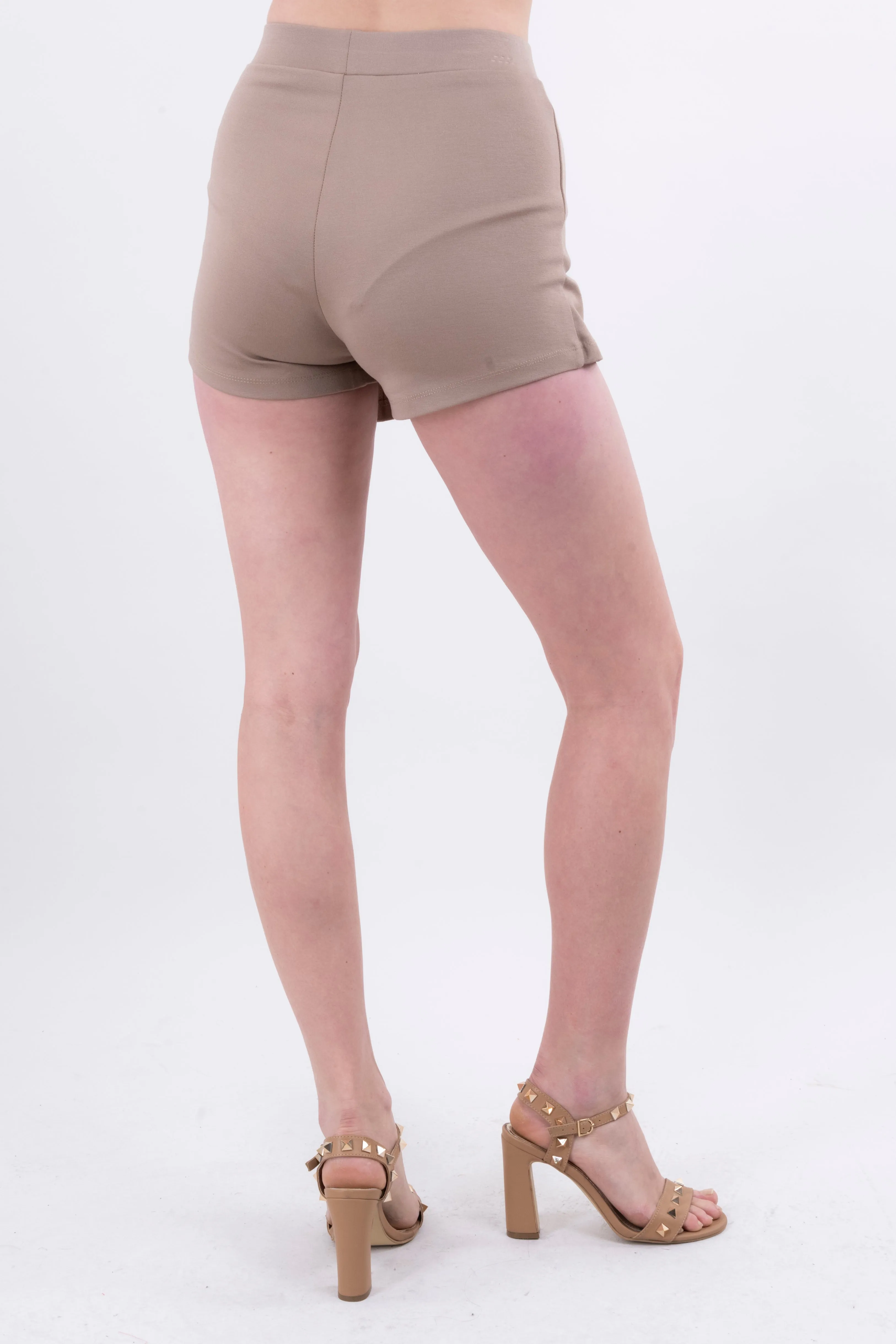 Falda Short Liso Asimétrico
